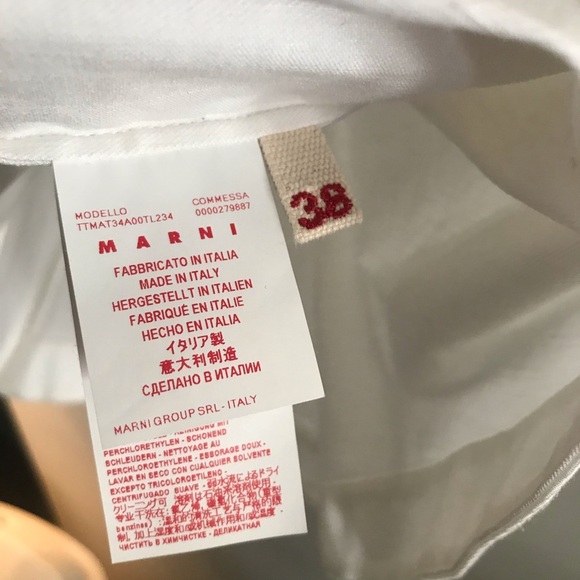 nwt MARNI white peplum top - Picture 7 of 8